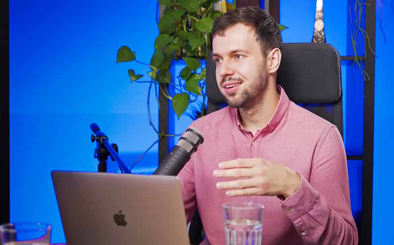 Realizacja podcastu w studiu edgeup